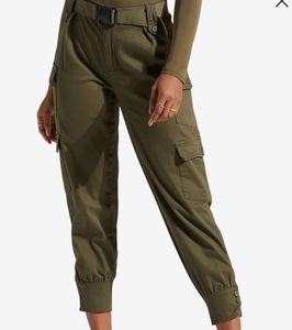 Belted cargo pants
